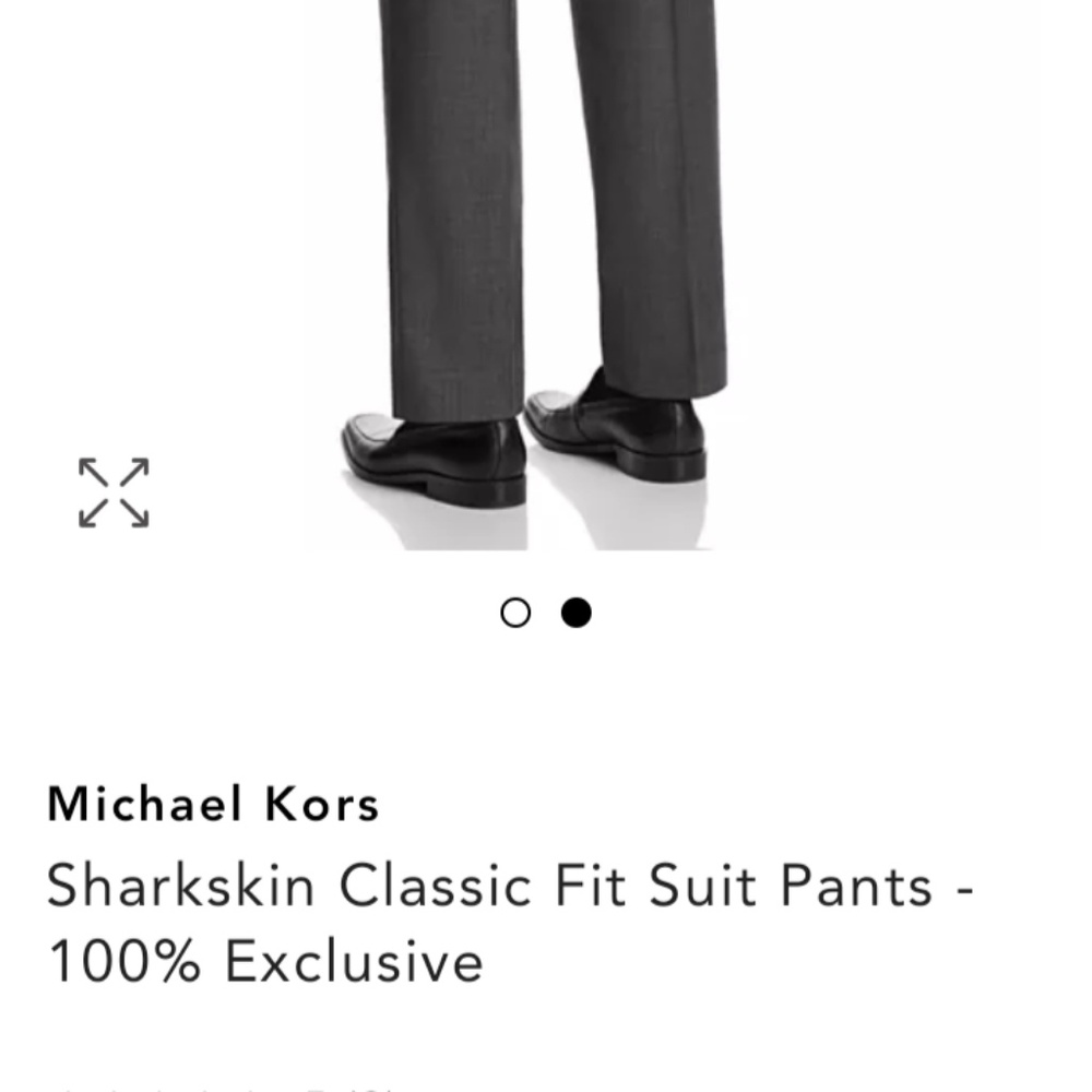 Sharkskin Classic Fit Suit Pants